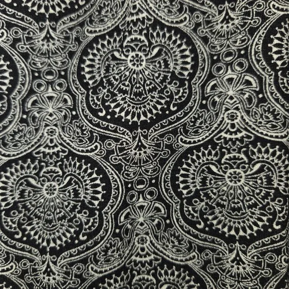 Harold's Black White Flowy Skirt Women's XS Bohemian Knee-Length Comfort Stretch - Picture 4 of 7